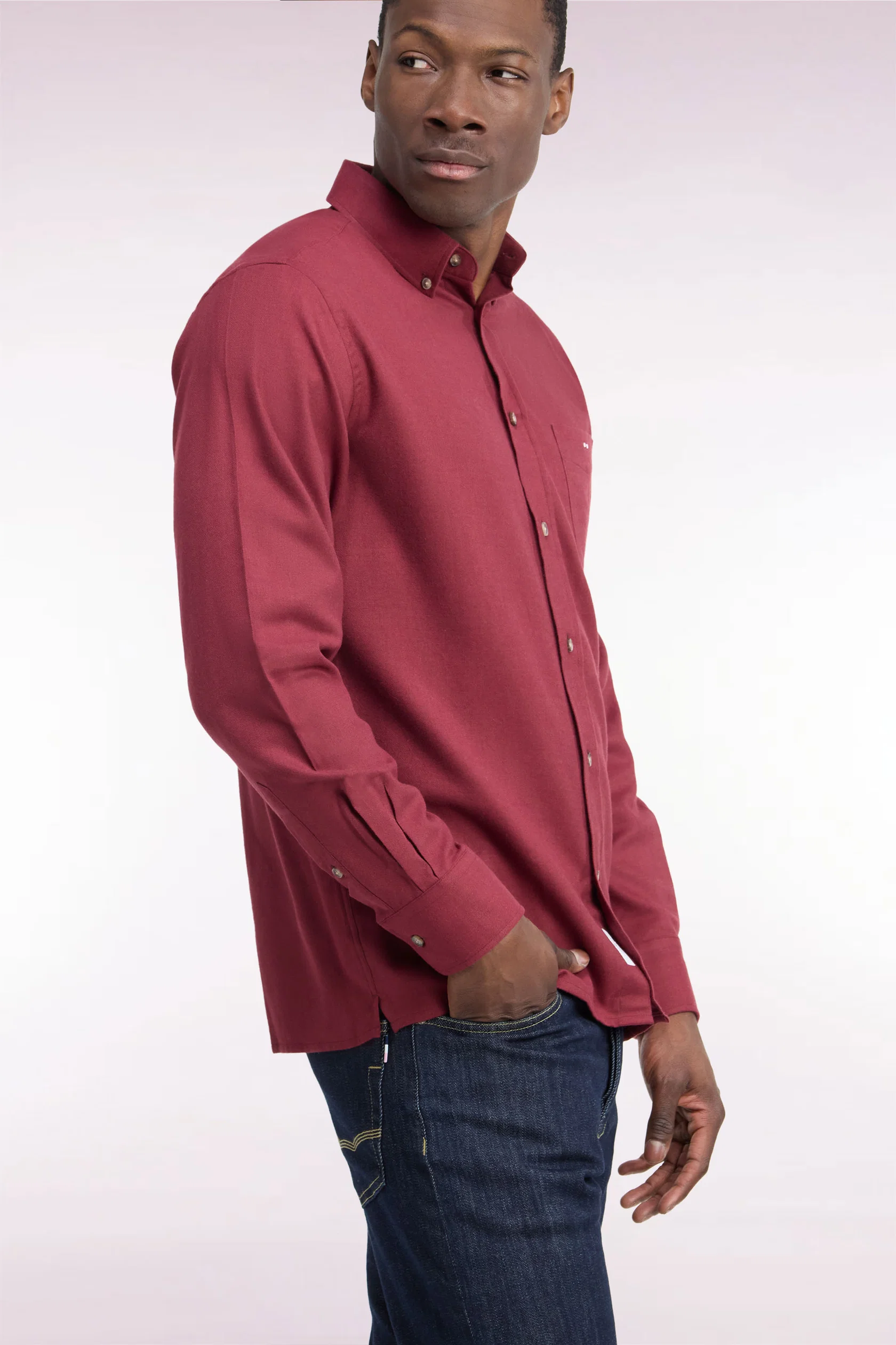 Eden Park Bordeaux Regular Long Sleeve shirt - Image 3