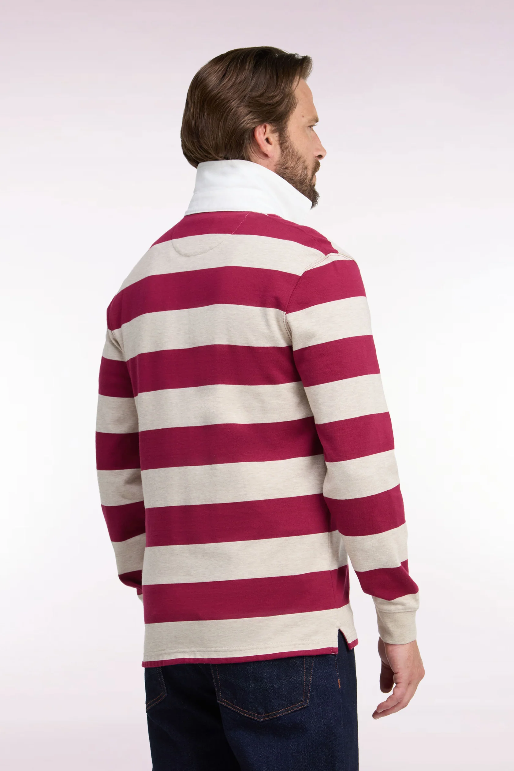 Eden Park Red Striped Rugby Jersey - Image 3