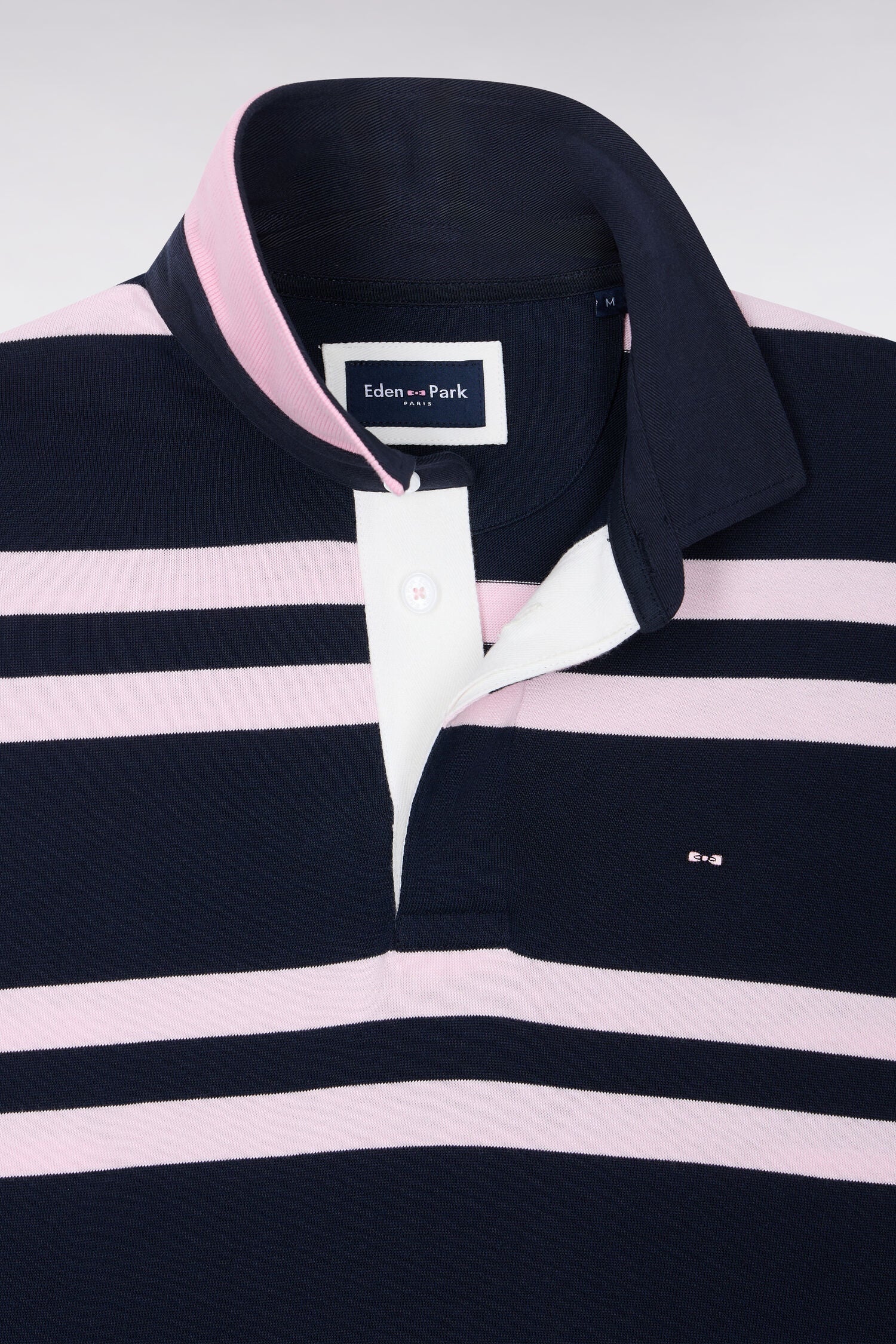 Eden Park Rugby Jersey Navy with Pink Stripes - Image 6