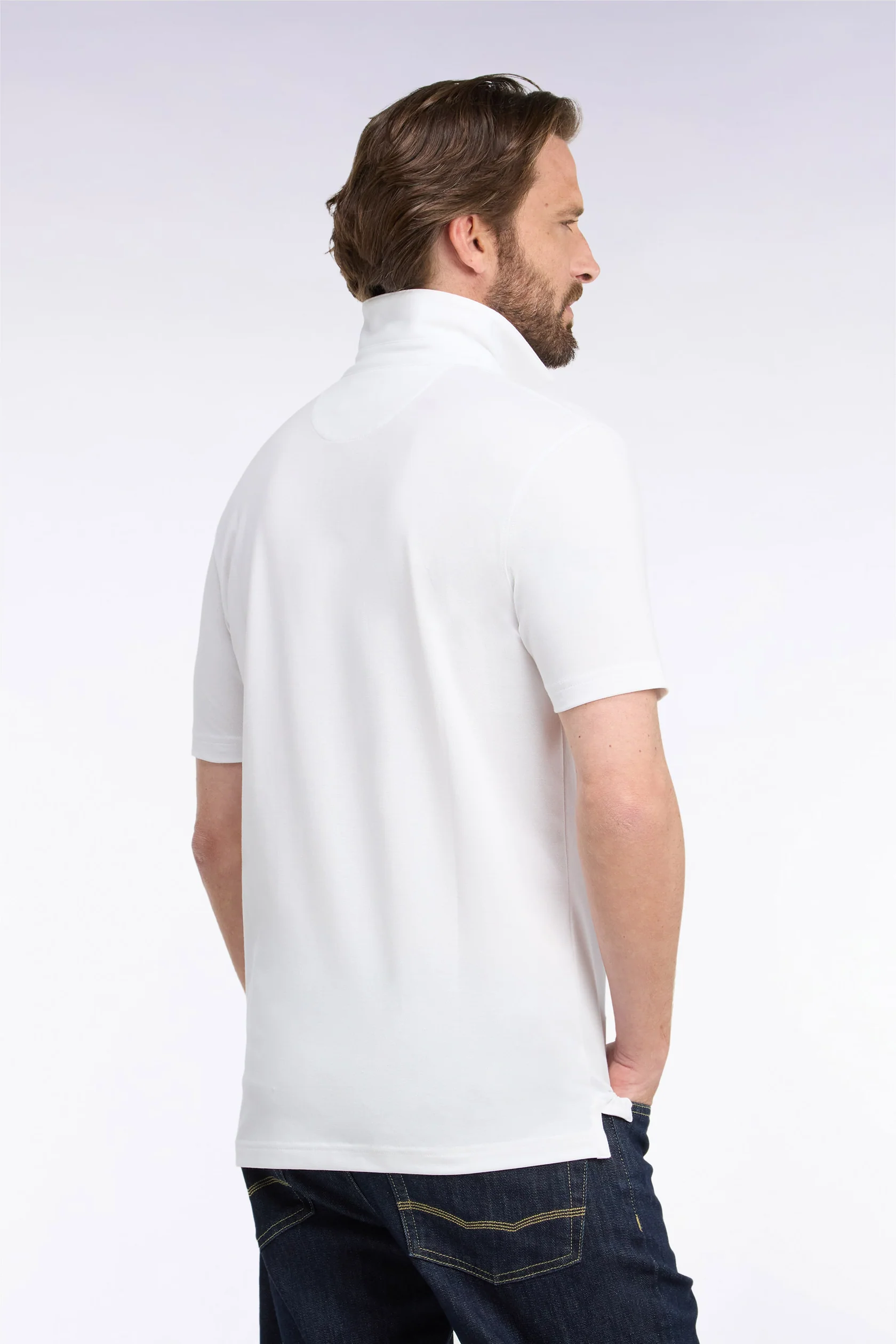 Eden Park White Golf Polo Shirt - Image 3