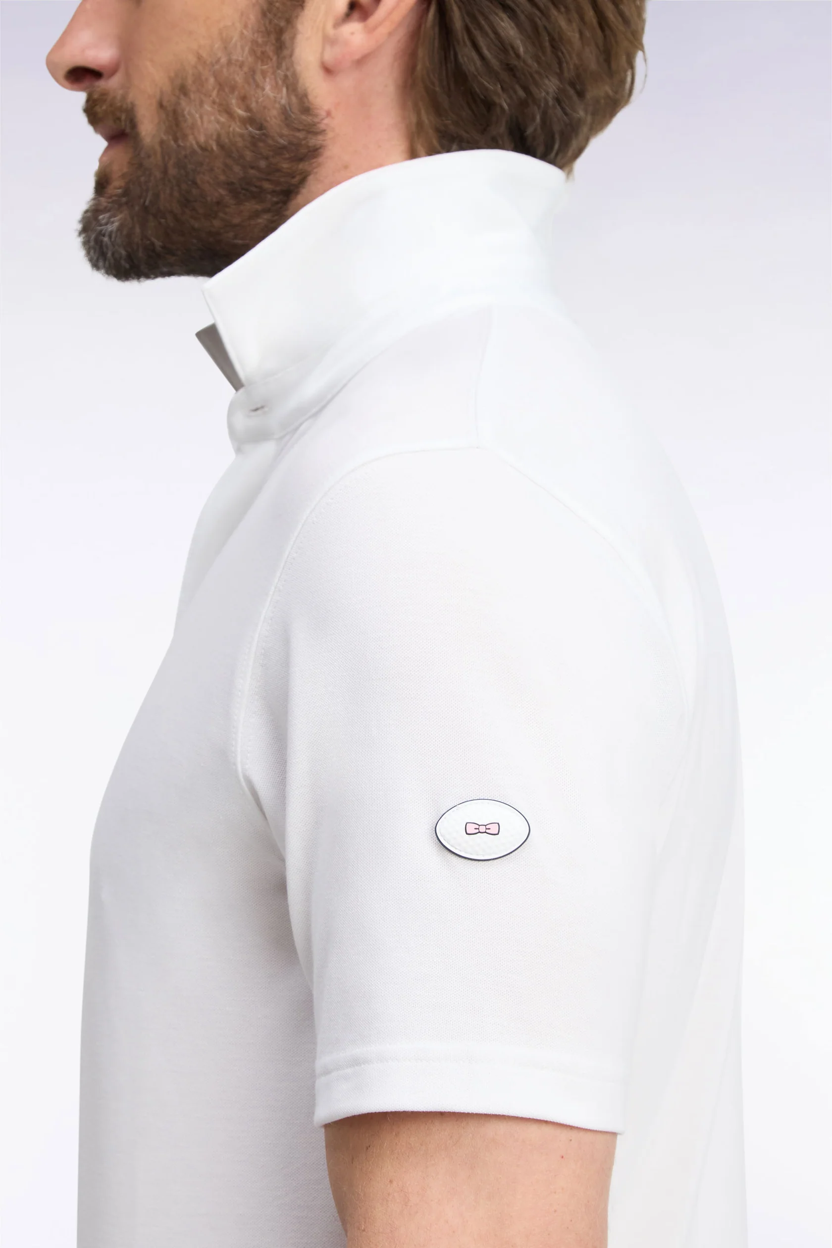 Eden Park White Golf Polo Shirt - Image 4