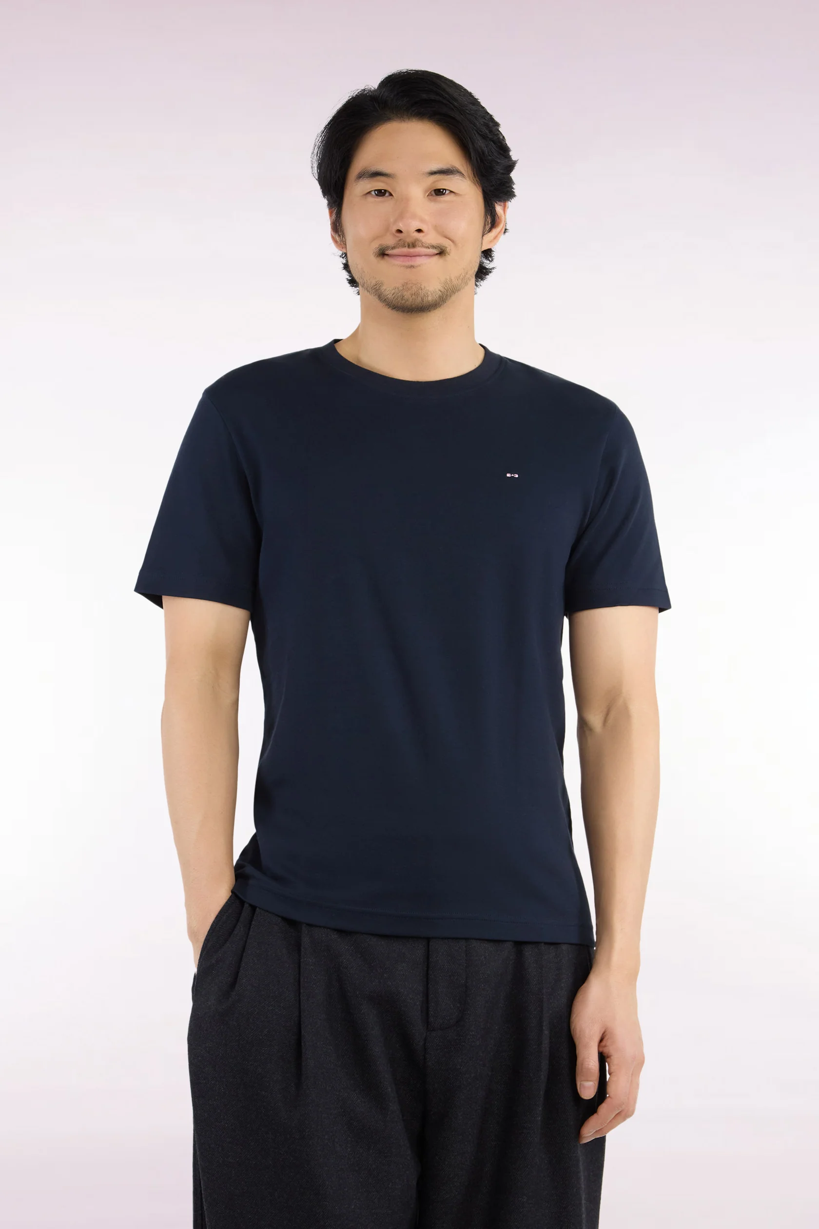 Eden Park Navy Cotton Jersey T-Shirt - Image 2