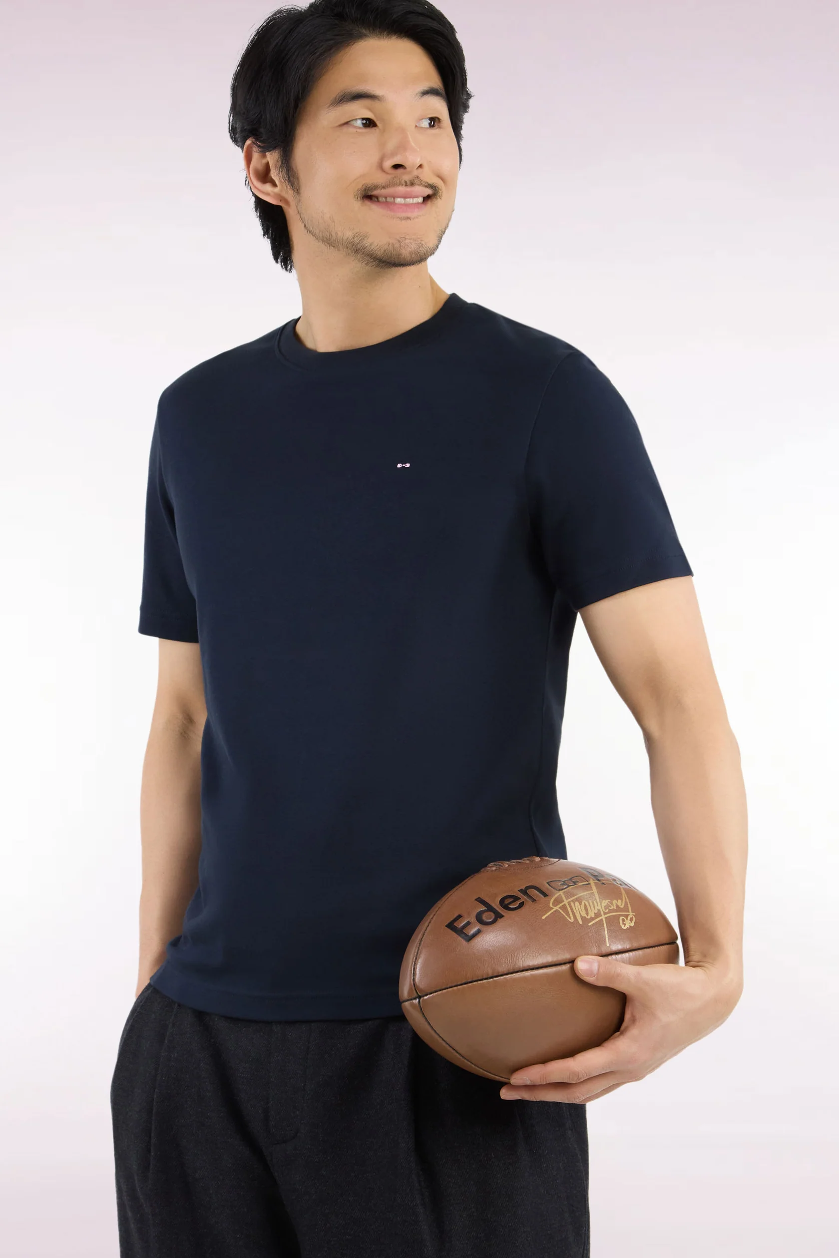 Eden Park Navy Cotton Jersey T-Shirt