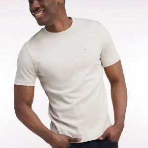 Eden Park Beige Cotton Jersey T-Shirt