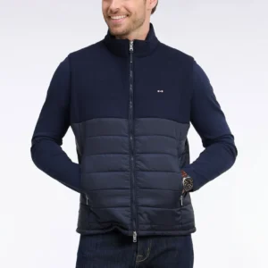 Eden Park Navy 2 Tone Gillet