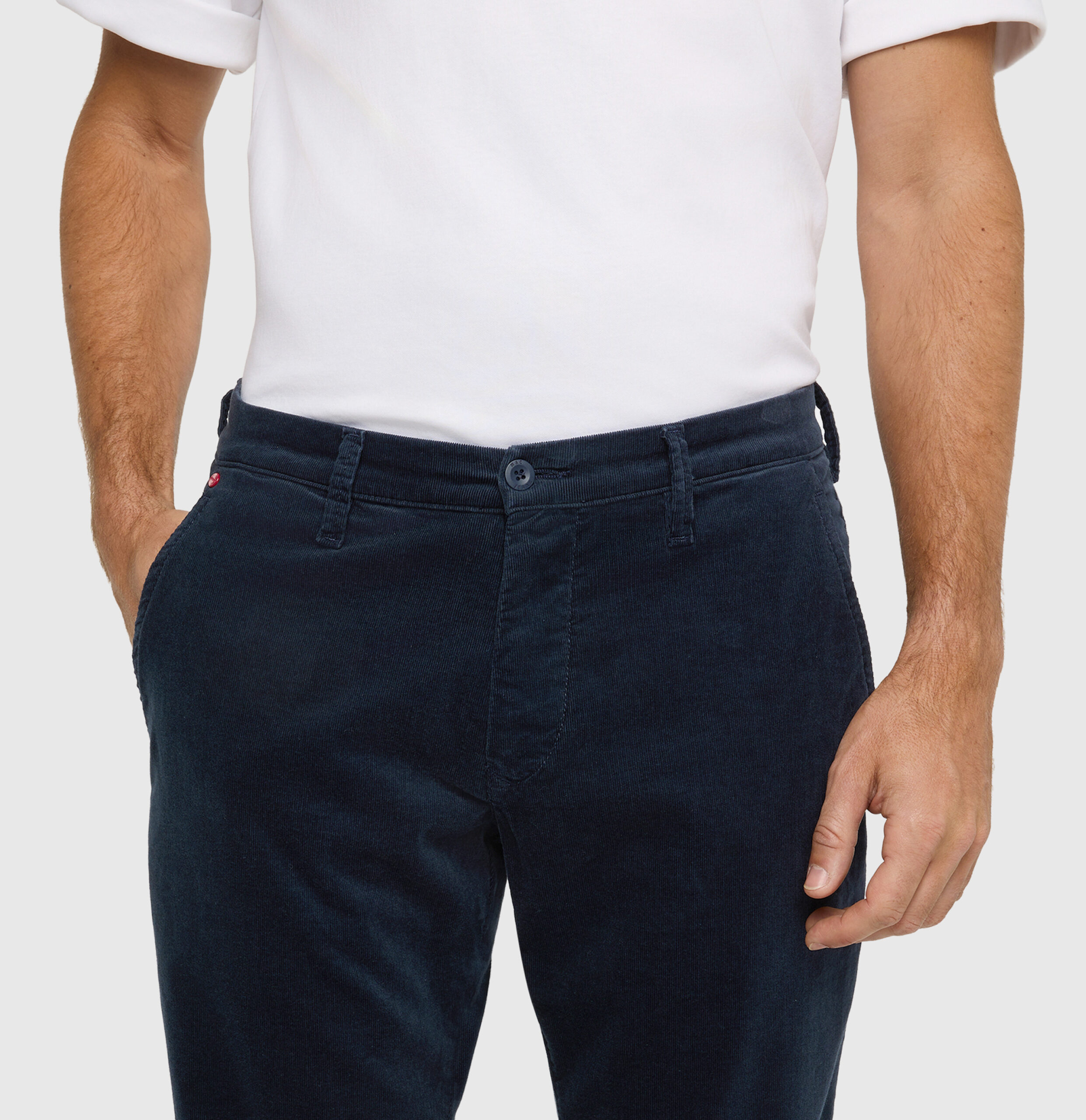 Mac Navy Corduroy Driver Chino