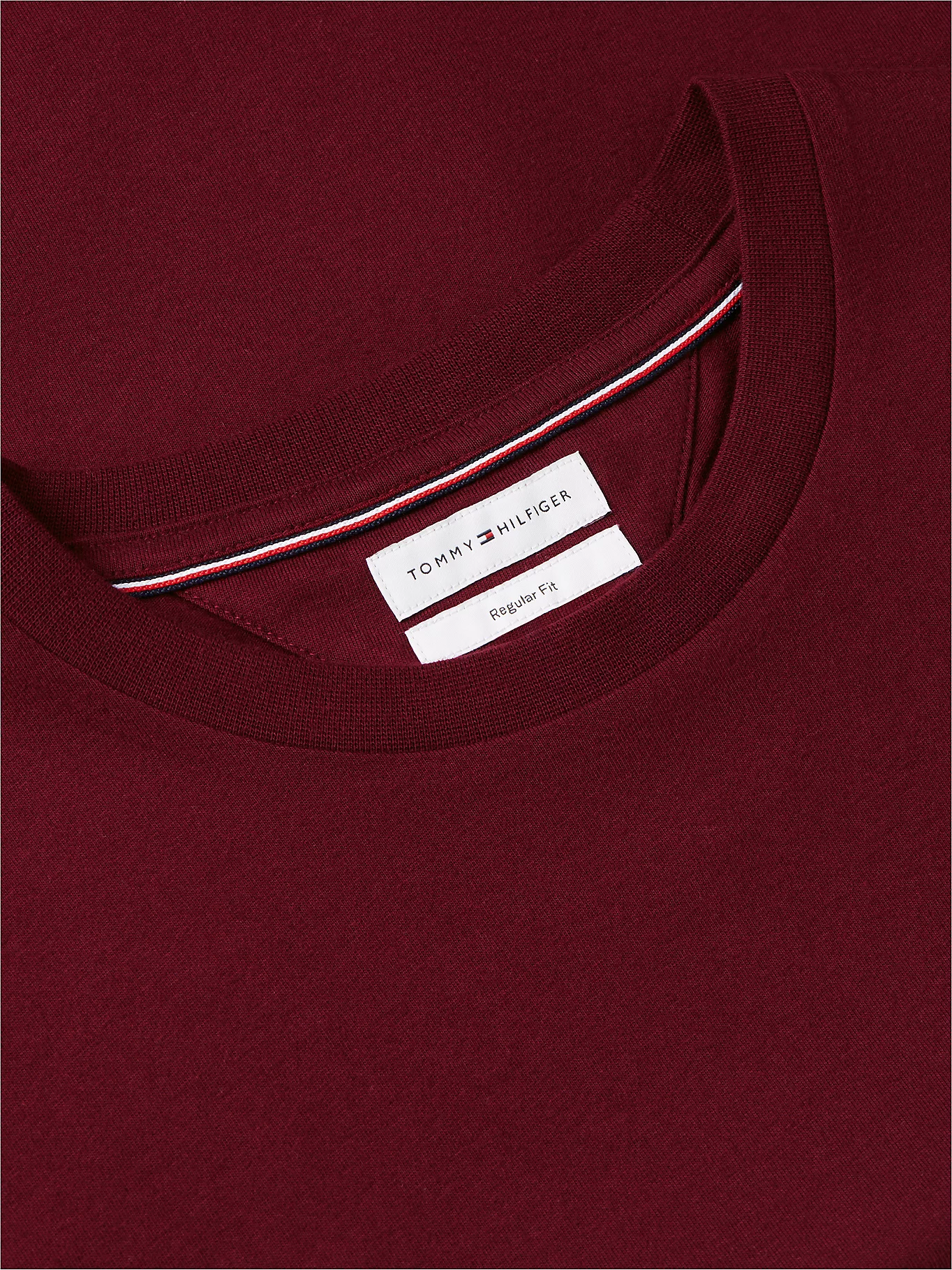 Tommy Hilfiger Burgundy T-Shirt - Image 5
