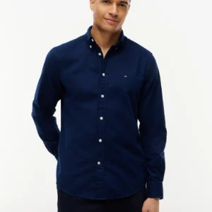 Tommy Hilfiger Navy Flannel Shirt