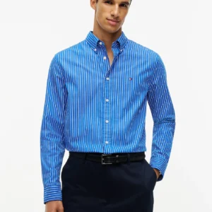 Tommy Hilfiger Blue Flex Stripe Shirt