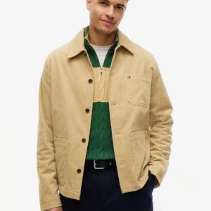 Tommy Hilfiger Gold Corduroy Chore Jacket