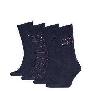Tommy Hilfiger Navy Assorted 4 Pack Socks