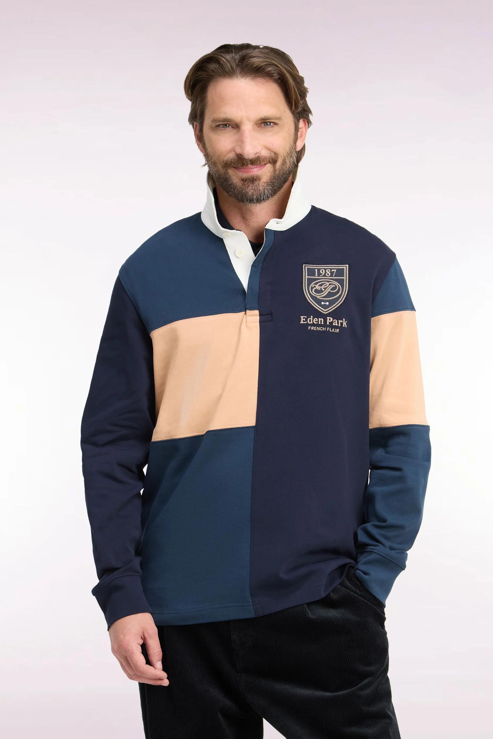 Eden Park Tricolour Rugby Jersey