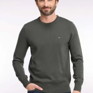 Eden Park Green Peat Edinburgh Crew Neck Jumper