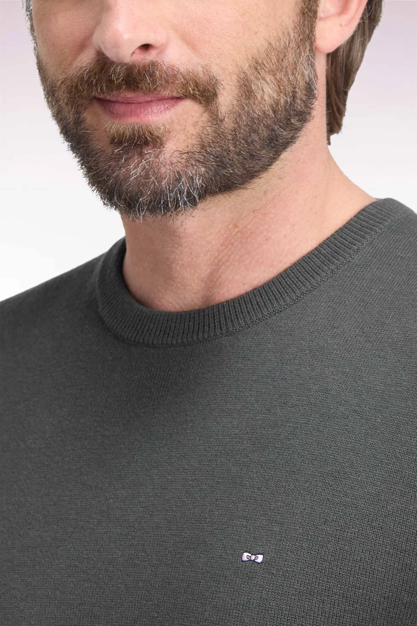 Eden Park Green Peat Edinburgh Crew Neck Jumper - Image 2