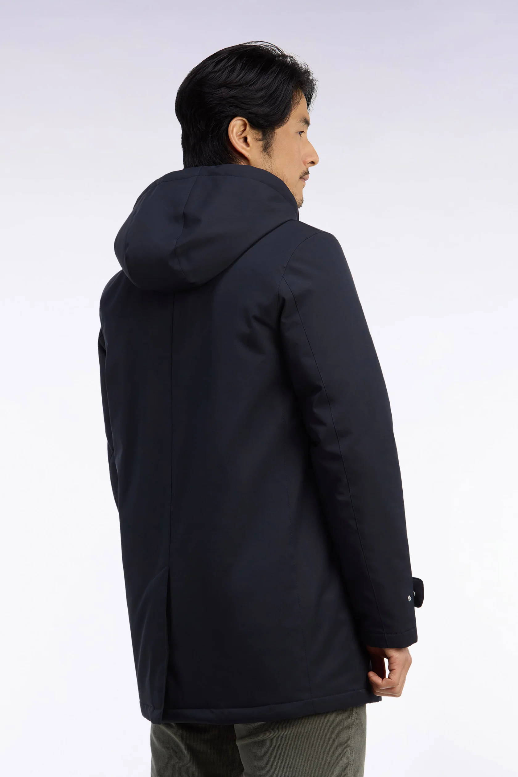 Eden Park Navy Raincoat Removable Hood - Image 3
