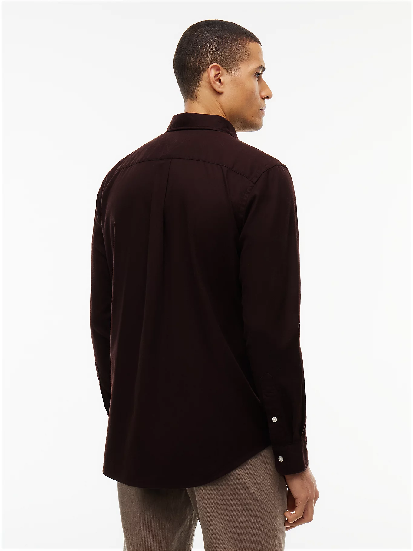 Tommy Hilfiger Brown Flannel Long Sleeve Shirt - Image 4