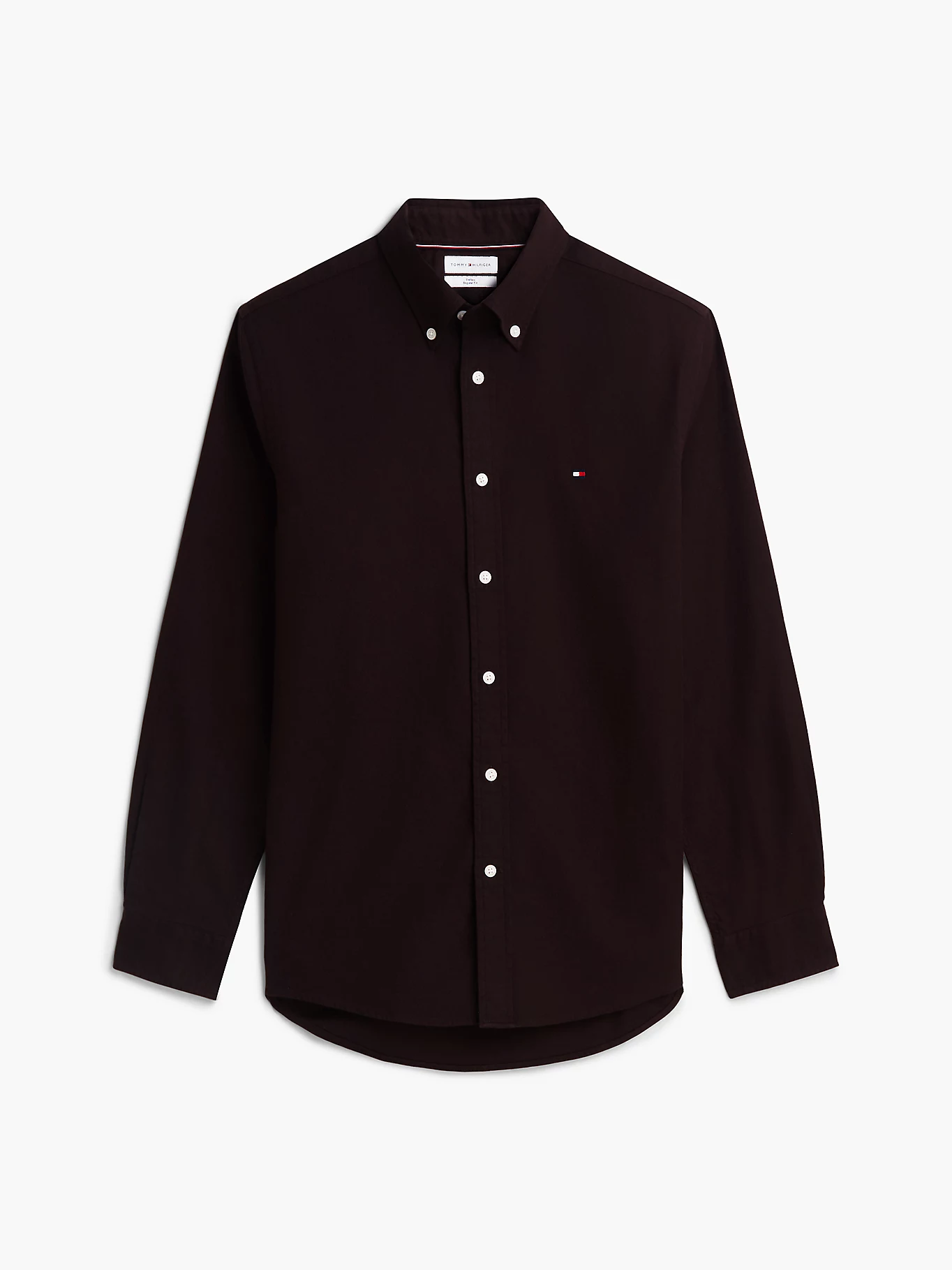 Tommy Hilfiger Brown Flannel Long Sleeve Shirt - Image 5