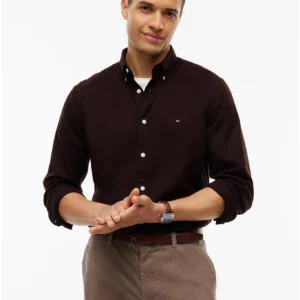 Tommy Hilfiger Brown Flannel Long Sleeve Shirt
