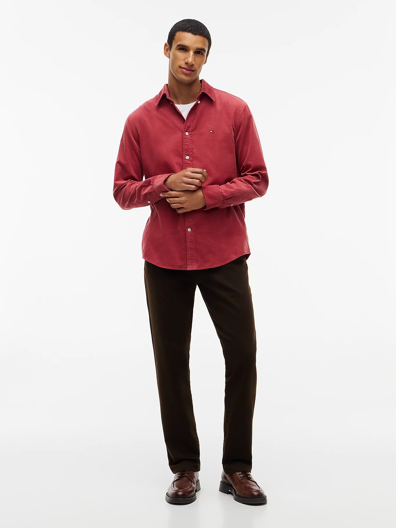 Tommy Hilfiger Cherry Corduroy Shirt - Image 2